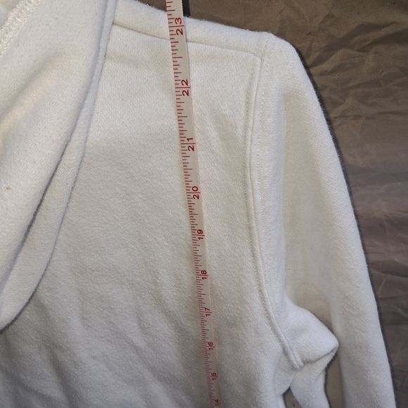 Hollister White Zip-Up Hoodie - Picture 5 of 5